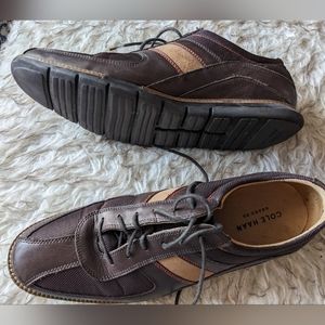 Cole Haan Grand Os Mens Dark Brown Leather Sneakers